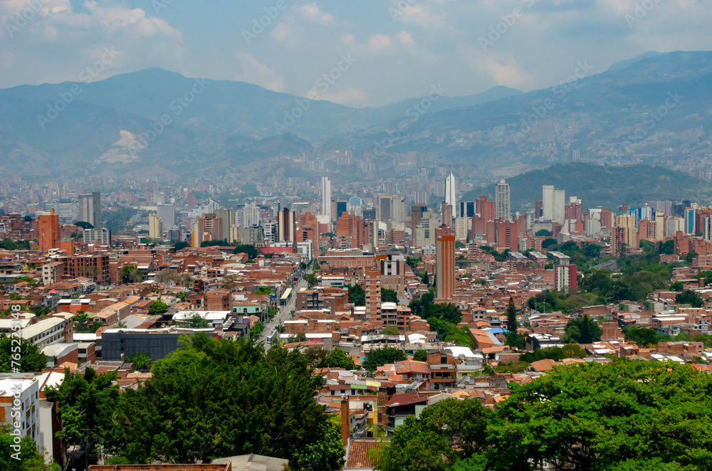 Paisaje Medellín desde Barrio Buenos Aires