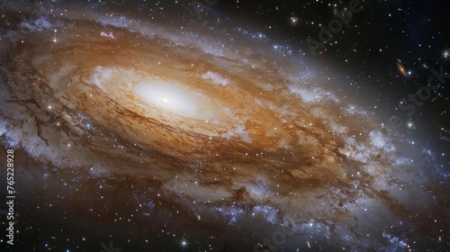 Immense galaxy in vast expanse of space, showcasing cosmic wonders
