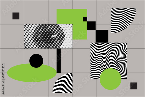 Indie Aesthetic Trippy Wave Pattern, Retro Psychedelic Background