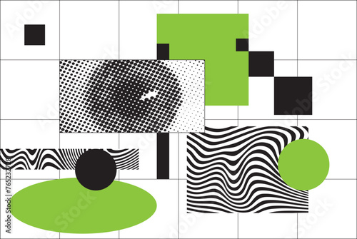 Indie Aesthetic Trippy Wave Pattern, Retro Psychedelic Background