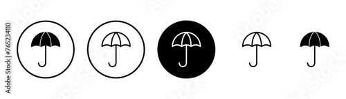 umbrella icon vector isolated on white background. Umbrella vector icon