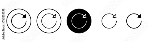 Refresh icon vector isolated on white background. Reload icon vector. Update icon. convert icon
