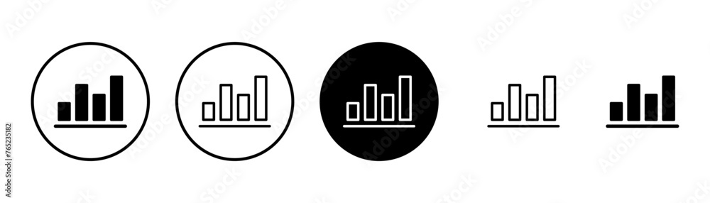 Growing graph Icon vector isolated on white background. Chart icon. Graph vector Growing graph Icon vector isolated on white background. Chart icon. Graph vector