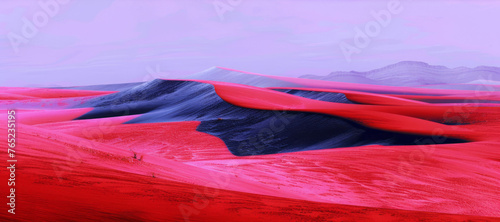 A psychedelic or surreal landscape