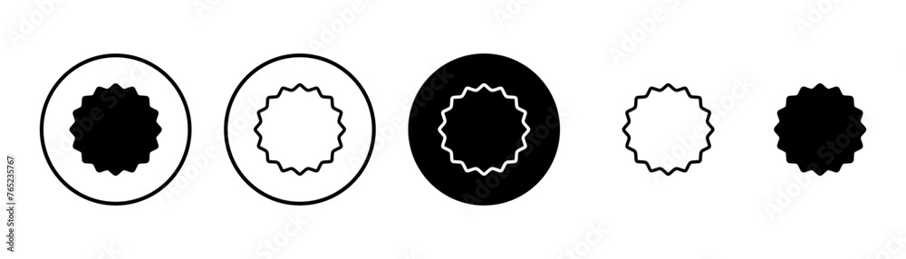 Badge icon vector isolated on white background. Awards icon. Achieve. Stamp