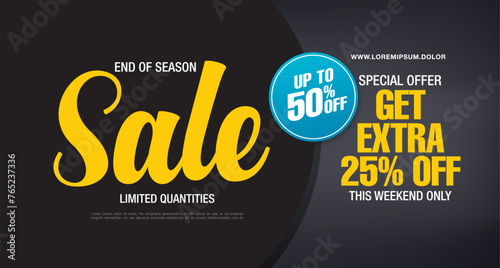 sale banner layout design vector illustration