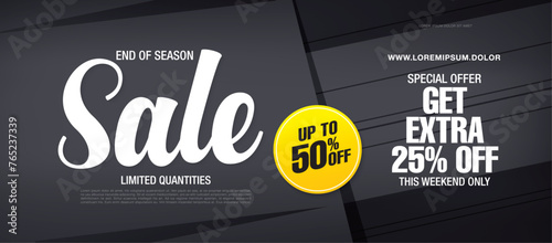 sale banner layout design vector illustration