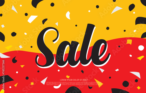 sale banner layout design vector illustration