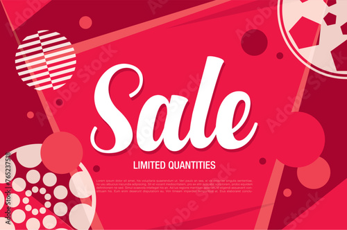 sale banner layout design vector illustration
