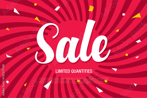 sale banner layout design vector illustration