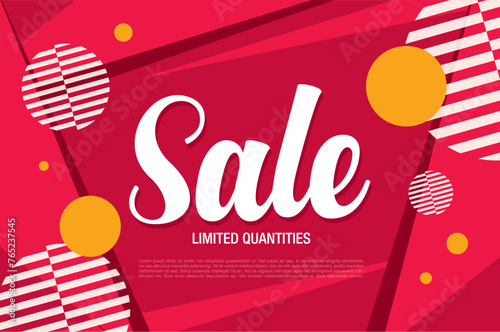 sale banner layout design vector illustration