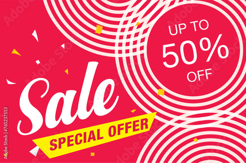 sale banner layout design vector illustration
