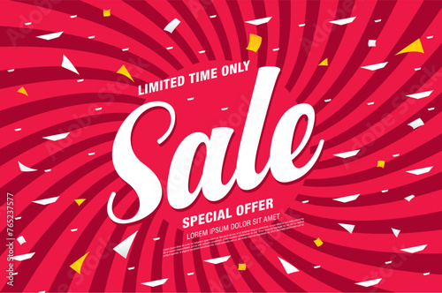 sale banner layout design vector illustration