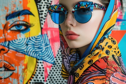 Fashion designers inspired by pop art style often incorporate comic strip motifs, bringing narratives to life on fabric , 8K