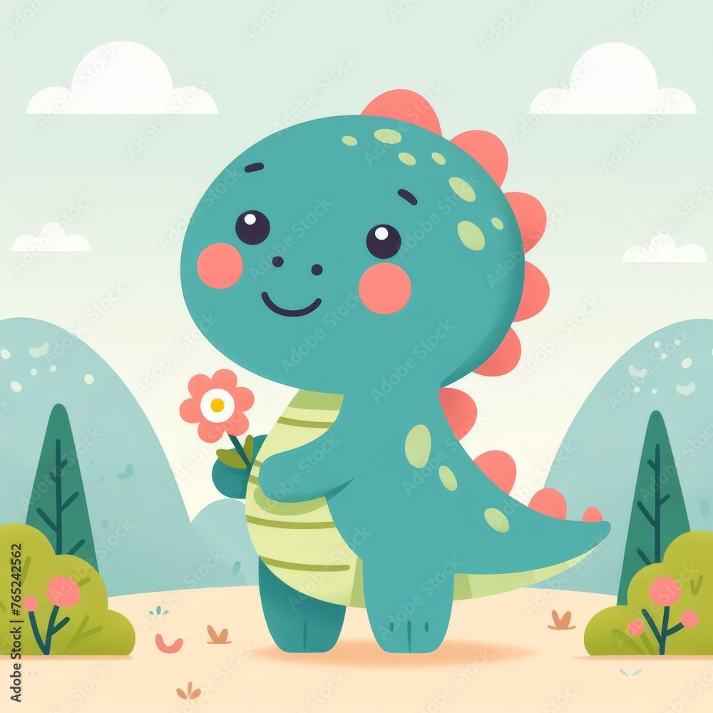 Obraz premium dinosaur in the forest