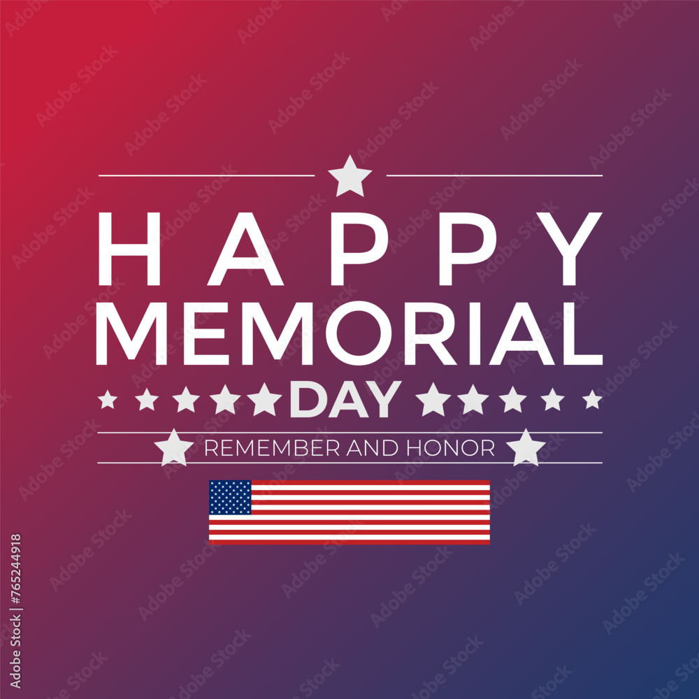 Memorial Day - Remember and honor with dark blue background with stars, stripes, the United States flag. Banner poster, flyer and background design. Memorial Day - Remember and honor with dark blue background with stars, stripes, the United States flag. Banner poster, flyer and background design.