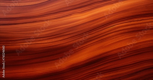 A close up of a brown wavy surface with some red in it. Generative AI.