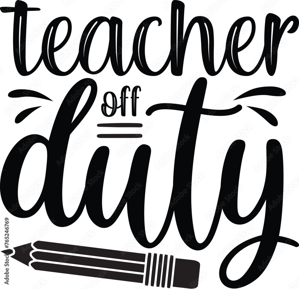 Obraz premium teacher off duty