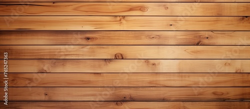 A detailed view of a dense wooden wall featuring numerous individual timber planks