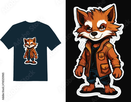 Cat Striker Design and Template Striker and Catun illustration designs on solid color