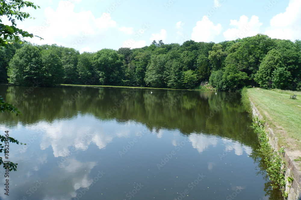 Teich im Schlosspark von Ballenstedt