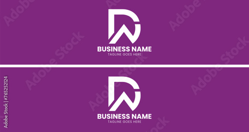 Letter DW Logo, DA Logo or D real estate logo design