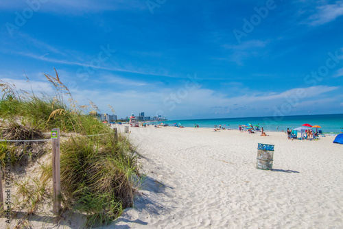 beach in summer Miami South Beach Florida
