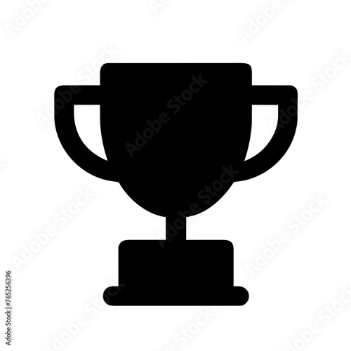 Trophy Achievement Win Icon, Isolated Vector Graphic Illustration
