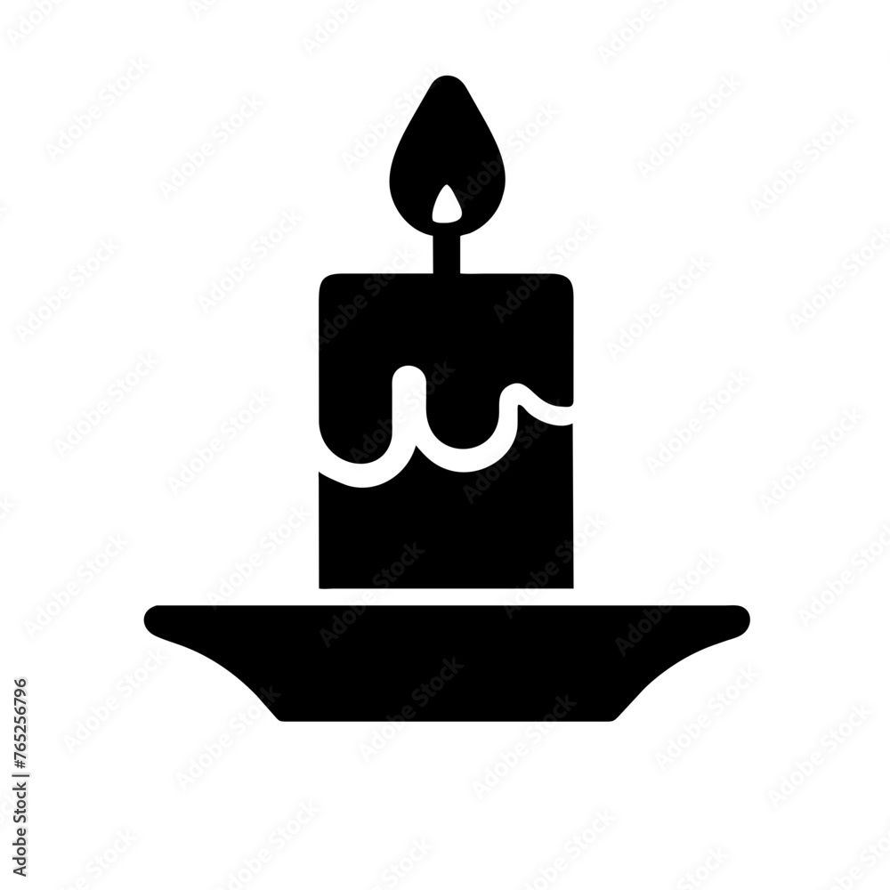 Black candle icon template editable. candle symbol vector sign isolated on a Transparent background. Simple logo vector illustration Black candle icon template editable. candle symbol vector sign isolated on a Transparent background. Simple logo vector illustration