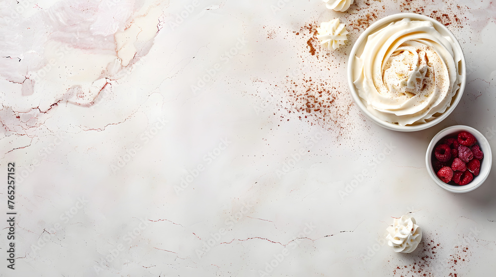 Delicious desert background, pastry, cupcake, icecream wallpaper and background for text and presentations - obrazy, fototapety, plakaty 