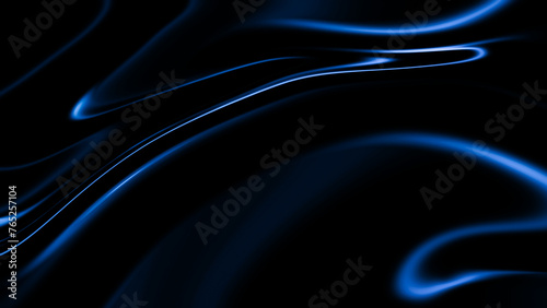 abstract dark blue background with glowing blue trails 