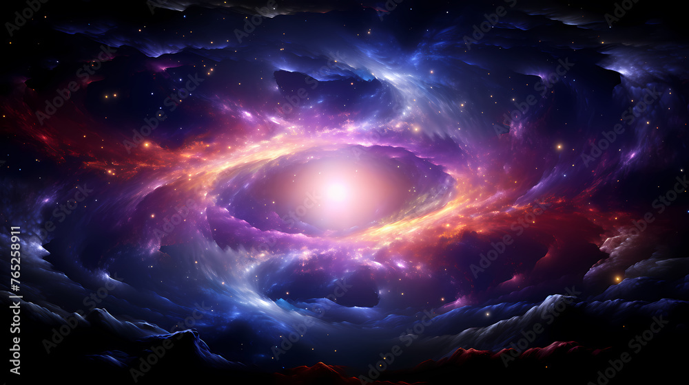 Space scene with stars in the Milky Way galaxy Space scene with stars in the Milky Way galaxy