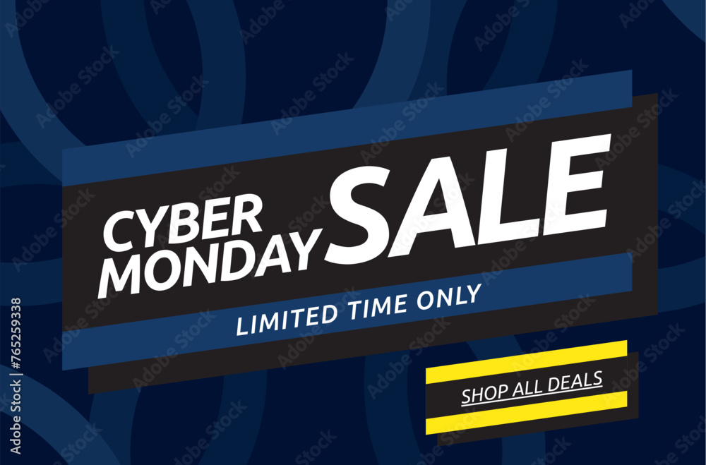 cyber monday sale banner layout design
