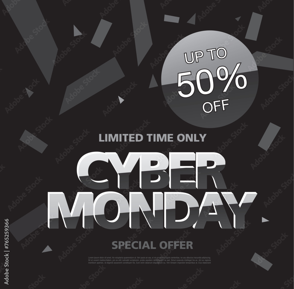 cyber monday sale banner layout design cyber monday sale banner layout design
