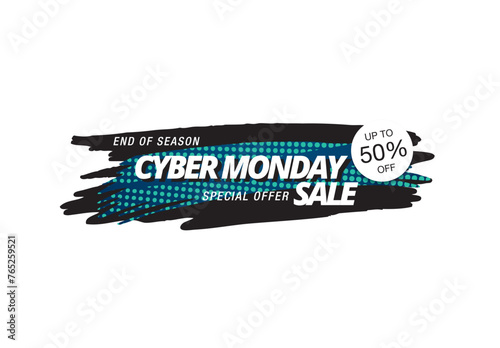 cyber monday sale banner layout design