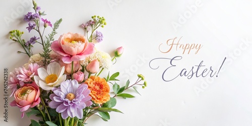 Elegant Spring Flower Arrangements for Easter Celebration, holiday, Easter Flowers, Spring, Easter, greeting card, easter, holiday, Easter Bunny