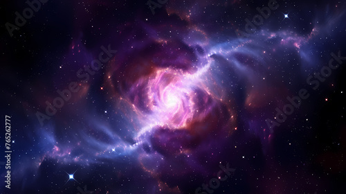 Cosmic starry sky background  nebula space
