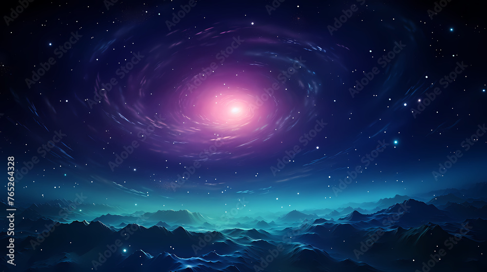 Fototapeta premium Cosmic starry sky background, nebula space