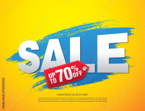 sale banner layout design vector illustration