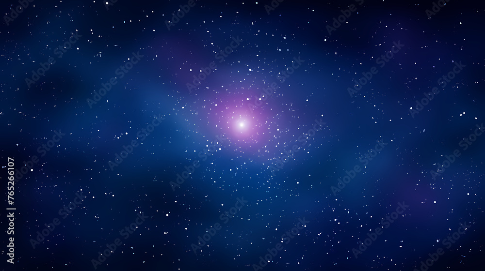 Fototapeta premium Stunning illustration of nebula sparkling in the night sky