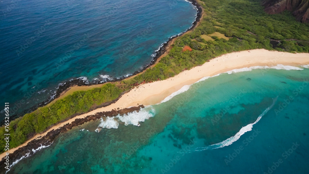 Hawaii Coastline Aerial 