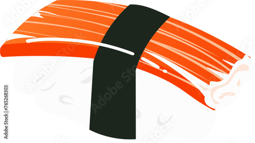 Sushi Illustration. Japanese food Illustration.