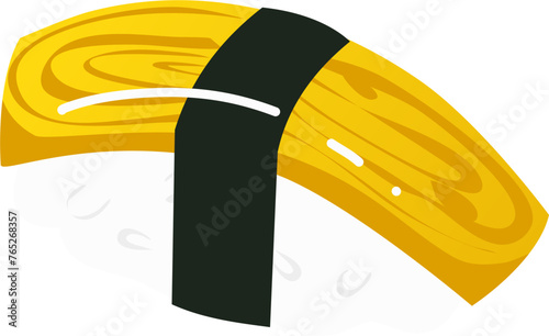 Sushi Illustration. Japanese food Illustration.