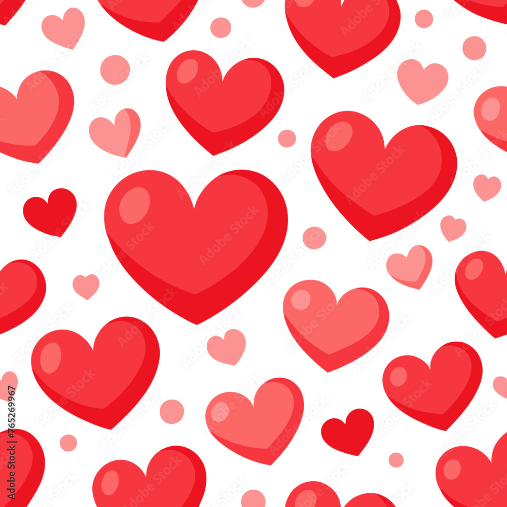 seamless background with hearts