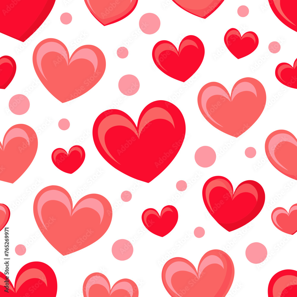 seamless pattern with hearts