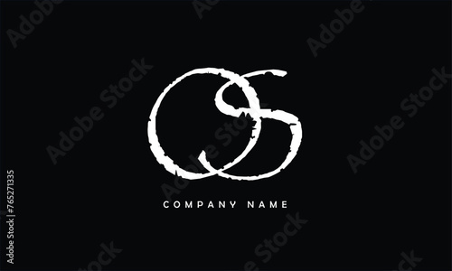 SO, OS, S, O Abstract Letters Logo Monogram