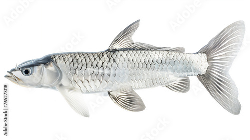 Fish illustration in close up isolated on white