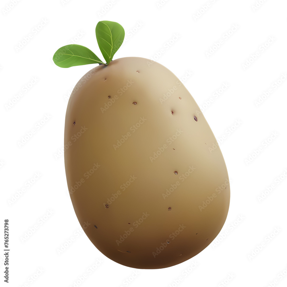 Potato Isolated 3d render Illustration Potato Isolated 3d render Illustration