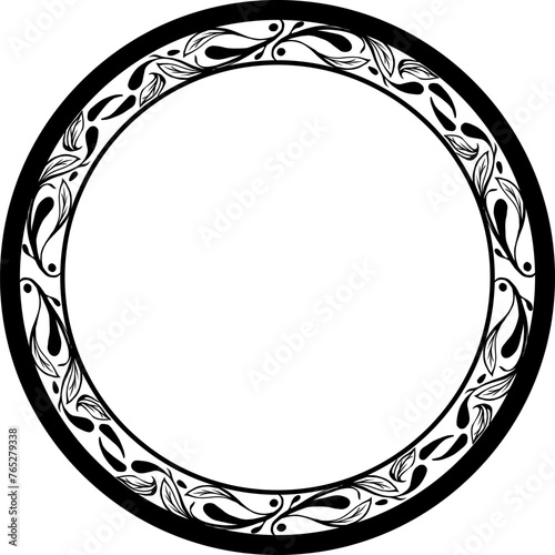 ゴシックな植物の装飾フレーム