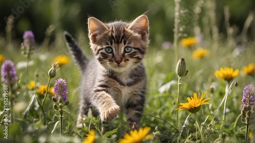 cat in the meadow